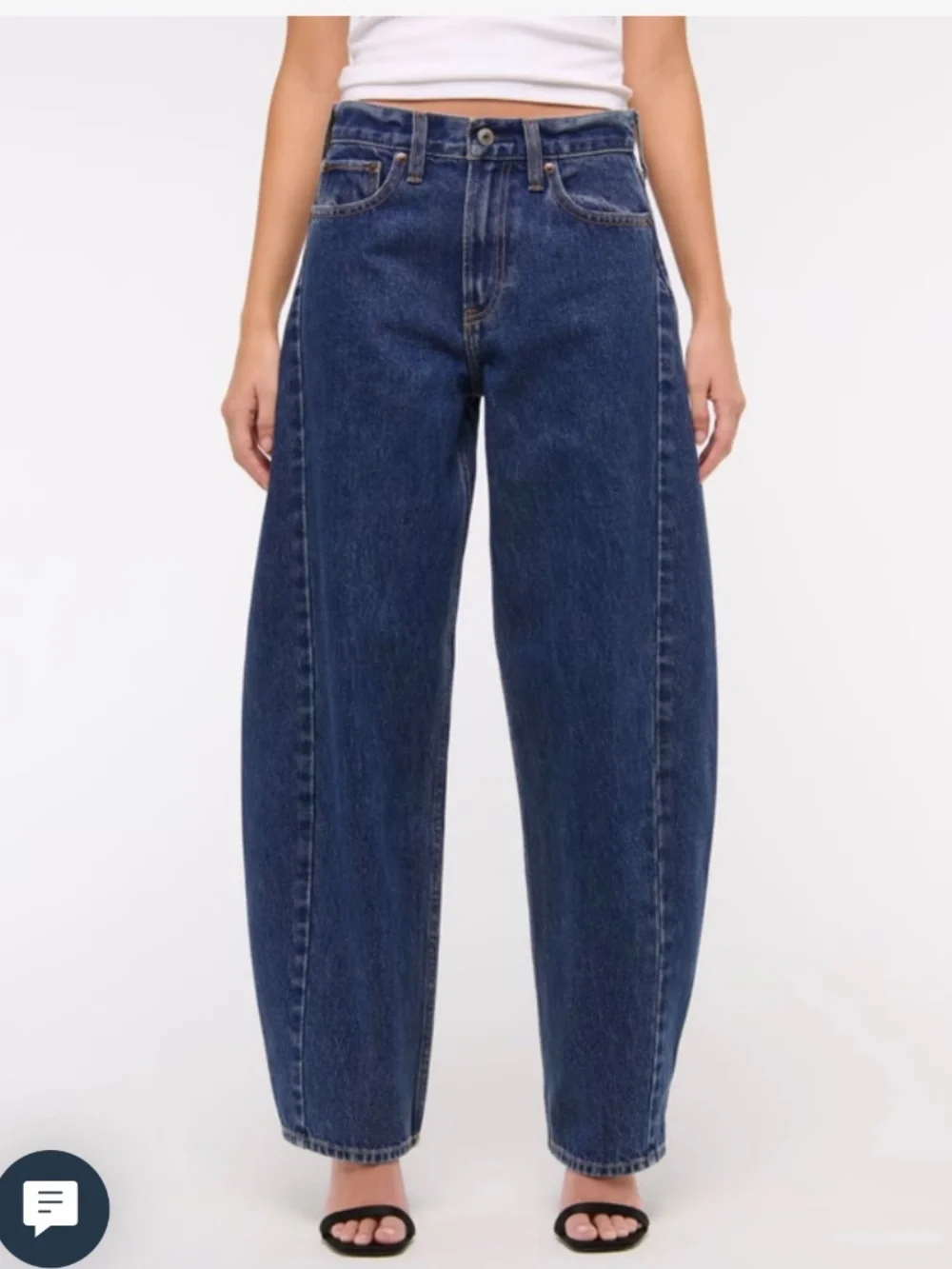 Abercrombie &fitch barrel jeans ankle cropped barrel size 29 - Picture 15 of 16